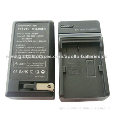 Camera Rechargeable Battery Charger for Samsung BP-511, 4.2V, 600mAh